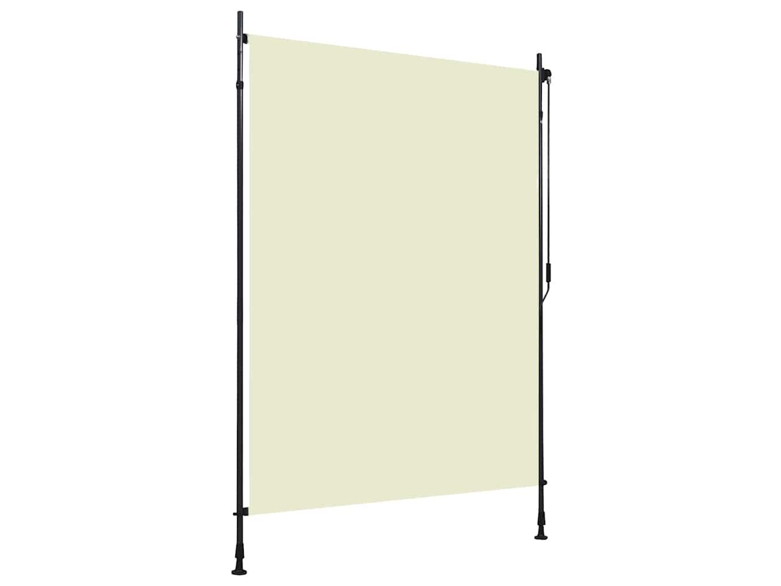 Vidaxl Estore De Rolo Para Exterior 150x270 Cm Creme