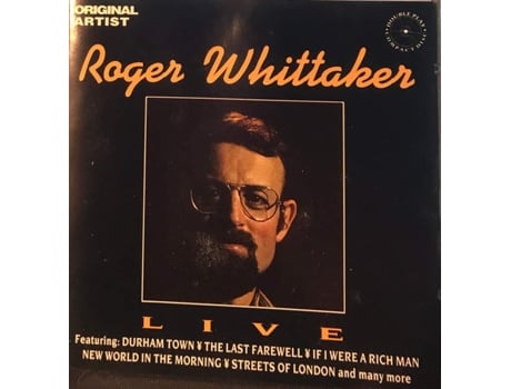 Cd Roger Whittaker Live Fat Boy Records