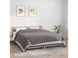 Vidaxl Manta Pesada 11 Kg 235x290 Cm Tecido Cinzento