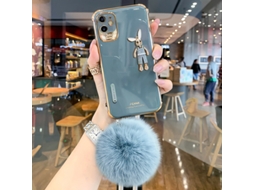 Capa LAXISCREED Apple 12 Pom pom Raia Cinza Inverno