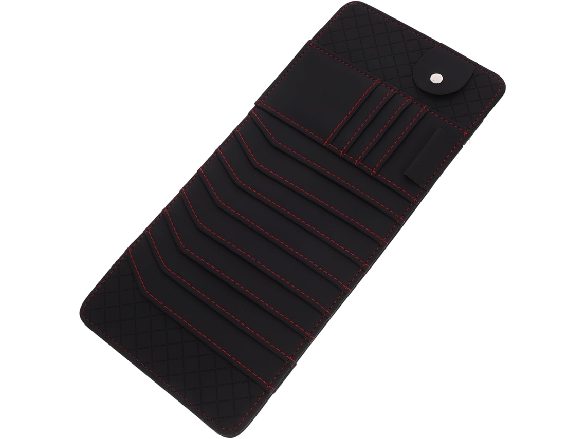 Organizador De Viseira Solar Para Carro, Ideal Para Cds, Cartões E Outros Itens Internos.