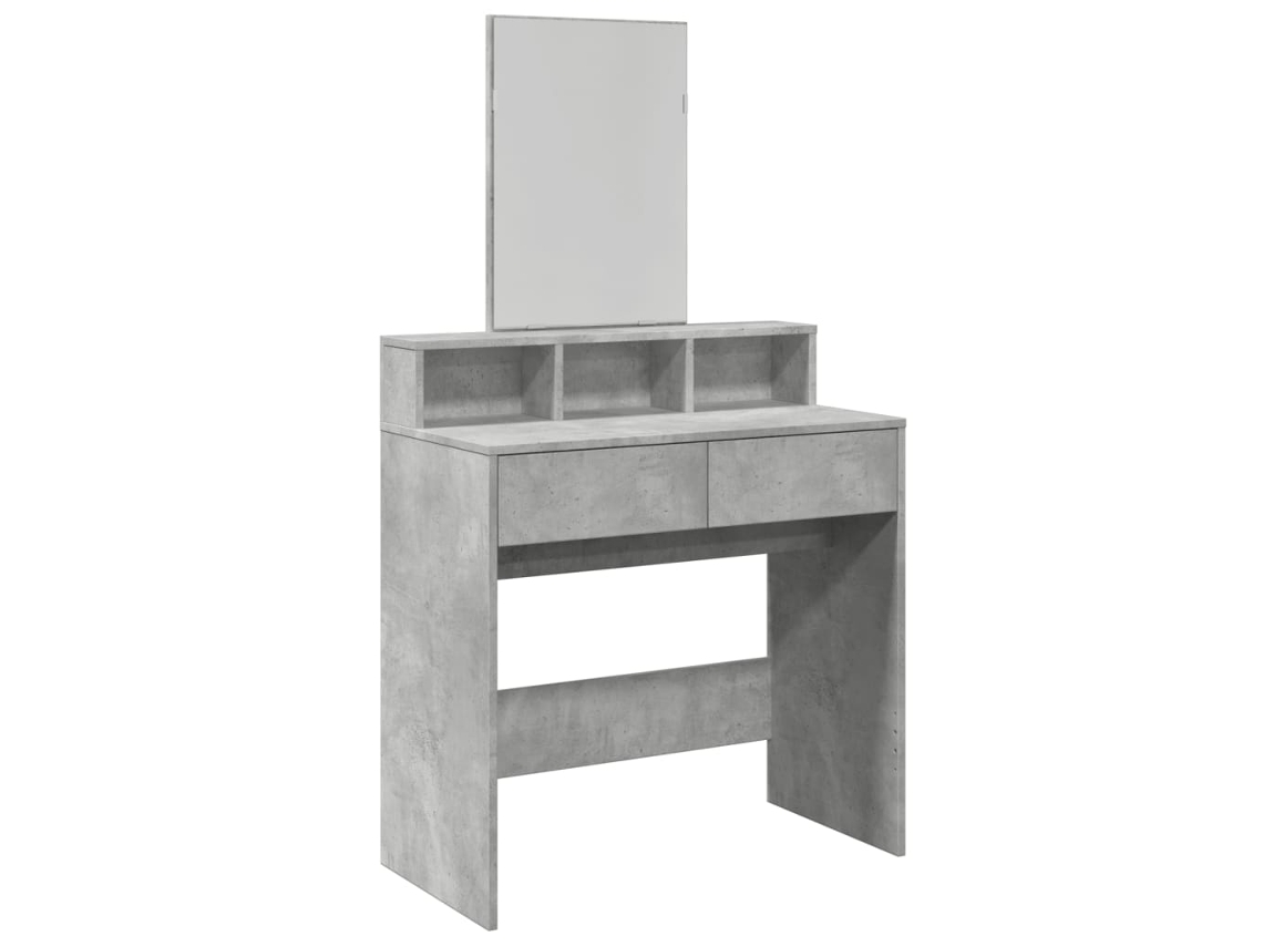 Toucador com Espelho 80x41x144,5 Cm Cinzento Cimento MAISON EXCLUSIVE