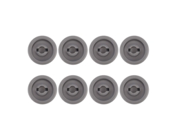Conjunto de 8 Rodízios AQUAFORGE, compatíveis com Cesto de Lava louças, acessórios Privileg