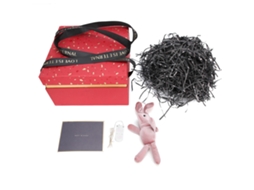 Gift Box With Electric Light String For Christmas Birthday Wedding Red
