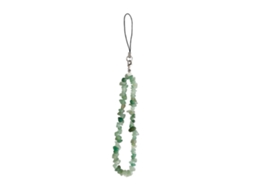 Cordão De Celular Com Corrente E Miçangas Para Pendurar Em Bolsas E Câmeras. Verde.