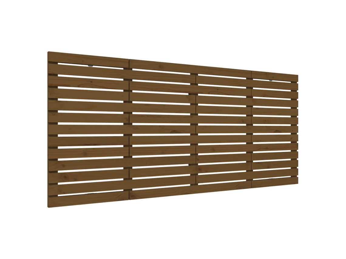 Cabeceira de Parede MAISON EXCLUSIVE em Pinho Maciço Castanho mel (156x3x91,5 cm)