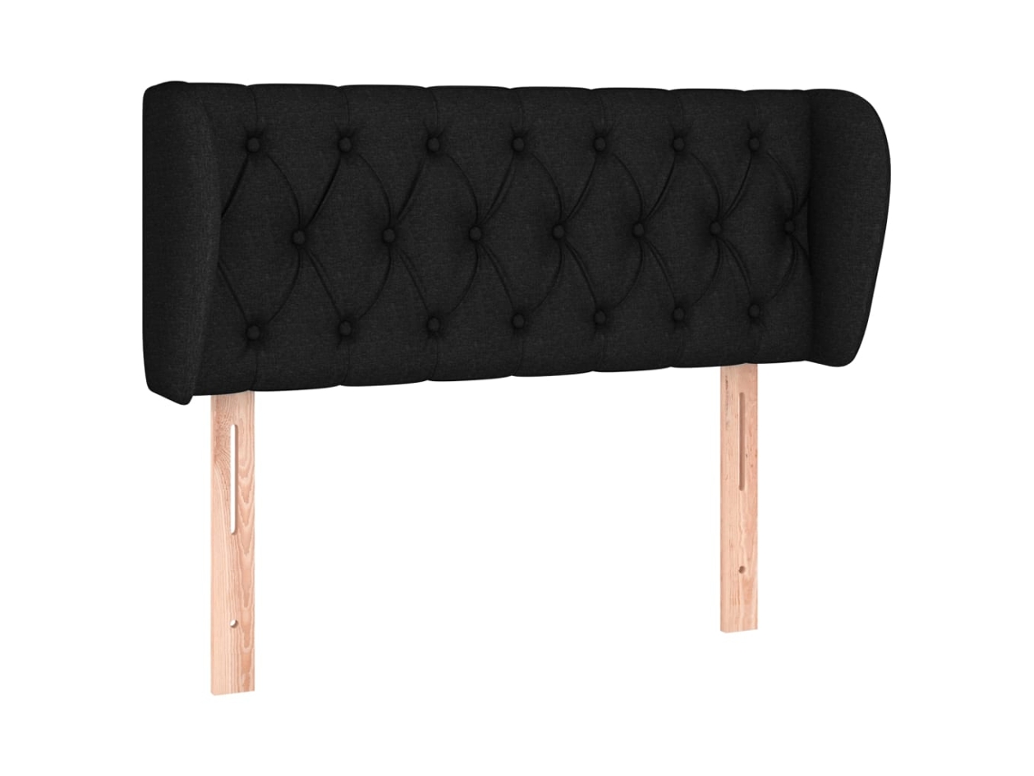 Headboard, Headboards Vidaxl Preto Tecido (103 X 23 X 78/88 Cm)
