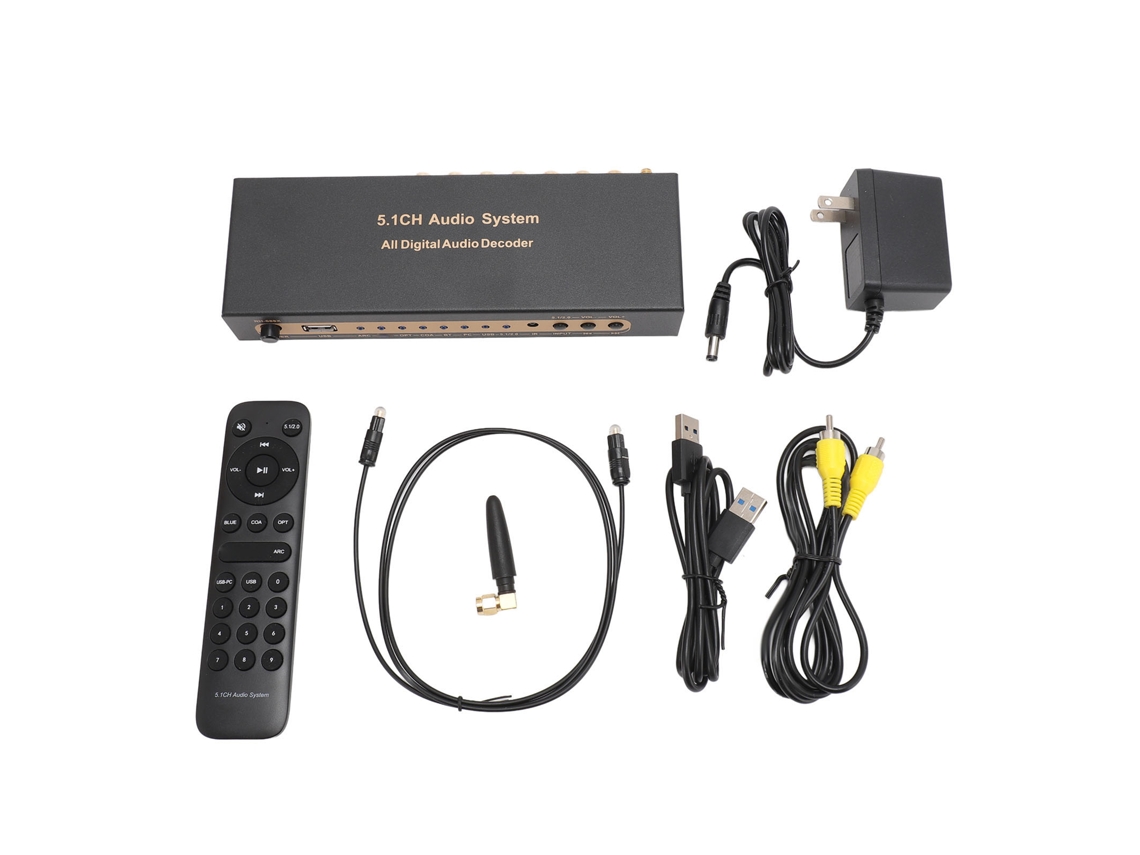 Decodificador Áudio 5.1 Canais LAXISCREED Bluetooth 192khz/24bit 4k Arc Us