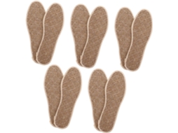 Palmilhas Para Calçados Com Base Em Algodão E Linho, Fragrância Fresca, Confortáveis E Respiráveis, Pacote Com 5 Pares