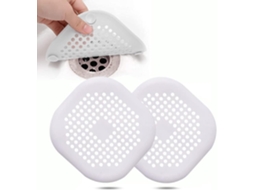 Branco, 2 Peças De Tampas Silicone Para Ralo, Mangueira De Cozinha Com