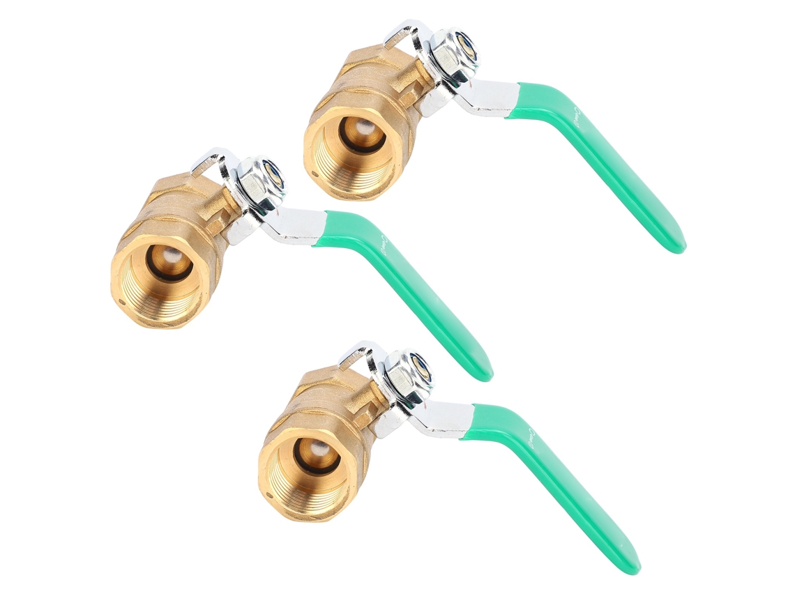 Válvula De Bola Laxiscreed Para Canhão De Água 1/2" Rosca Fêmea Em Latão Grosso
