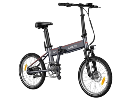 Bicicleta Elétrica PVY Libon 500W 36V 20.4Ah 25Km/H 260Km Travão de Disco Hidráulico Cinzento