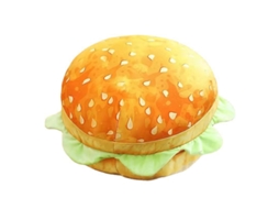 Travesseiro Hamburguesa Pelúcia Presente Aniversário 40cm