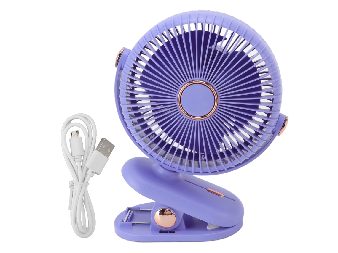 Ventilador Portátil Clip-on Recarregável Laxiscreed Para Dormitório, Carrinho De Bebê E Uso Em Espaços Reduzidos