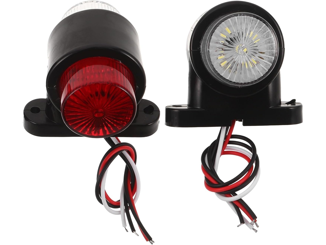 Luzes Redondas Bicolor Para Reboque, 12-24v