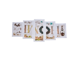 Kit de 5 Quadros em Tela com a Letra "home" para Decoração de Parede, Sem Moldura, para Sala de Estar e Quarto CHABERLU