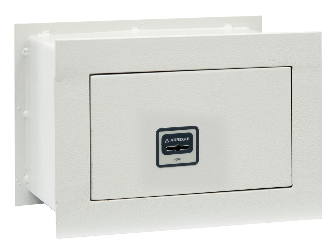 Cofre de parede Arregui Ideal 5 com fechadura de chave, caixa de segurança para casa e residências, fácil de usar.