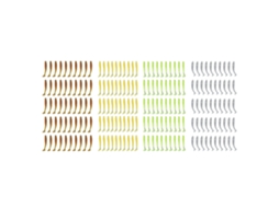 Isca Artificial Bionica Peixe 200pcs Com 4 Cores