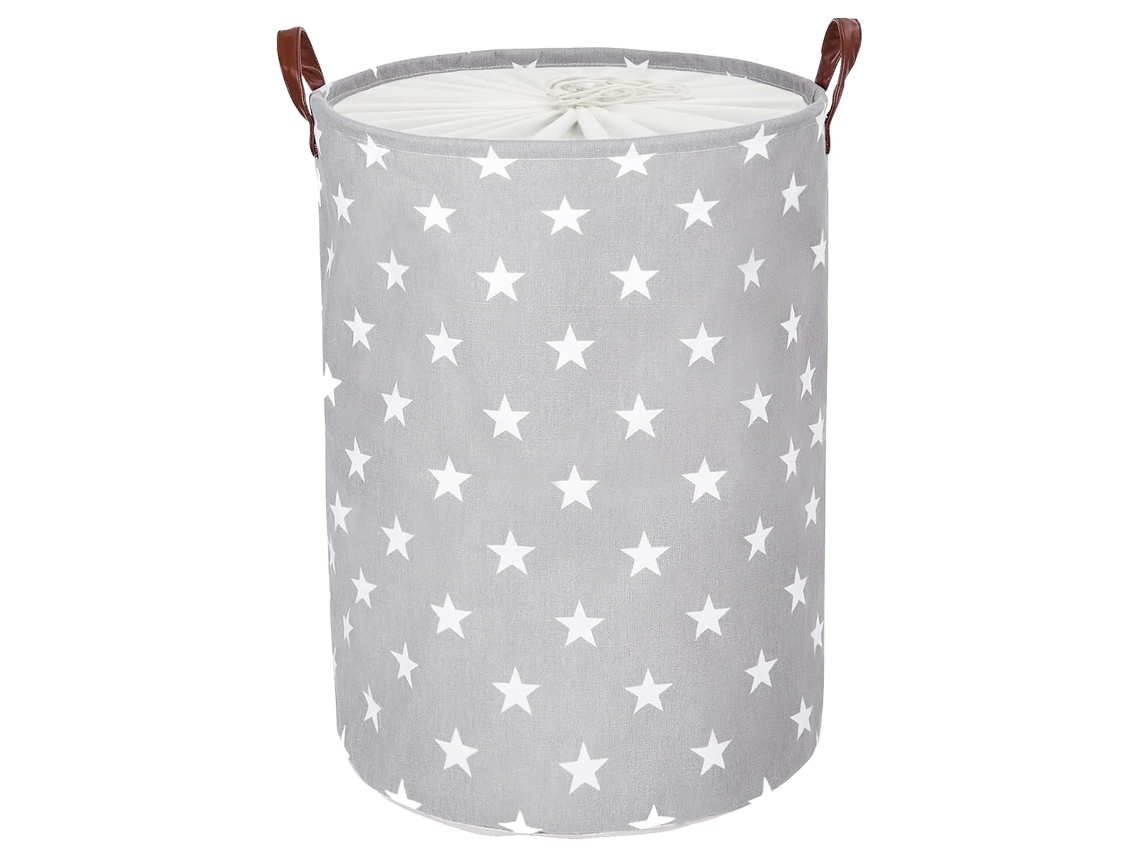 Grey Star, Cesto de Roupa Grande Dobrável BRILVIBERA