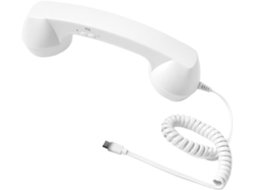Fone De Ouvido Clássico Retrô Com Fio E Design Type-c Para Celular.