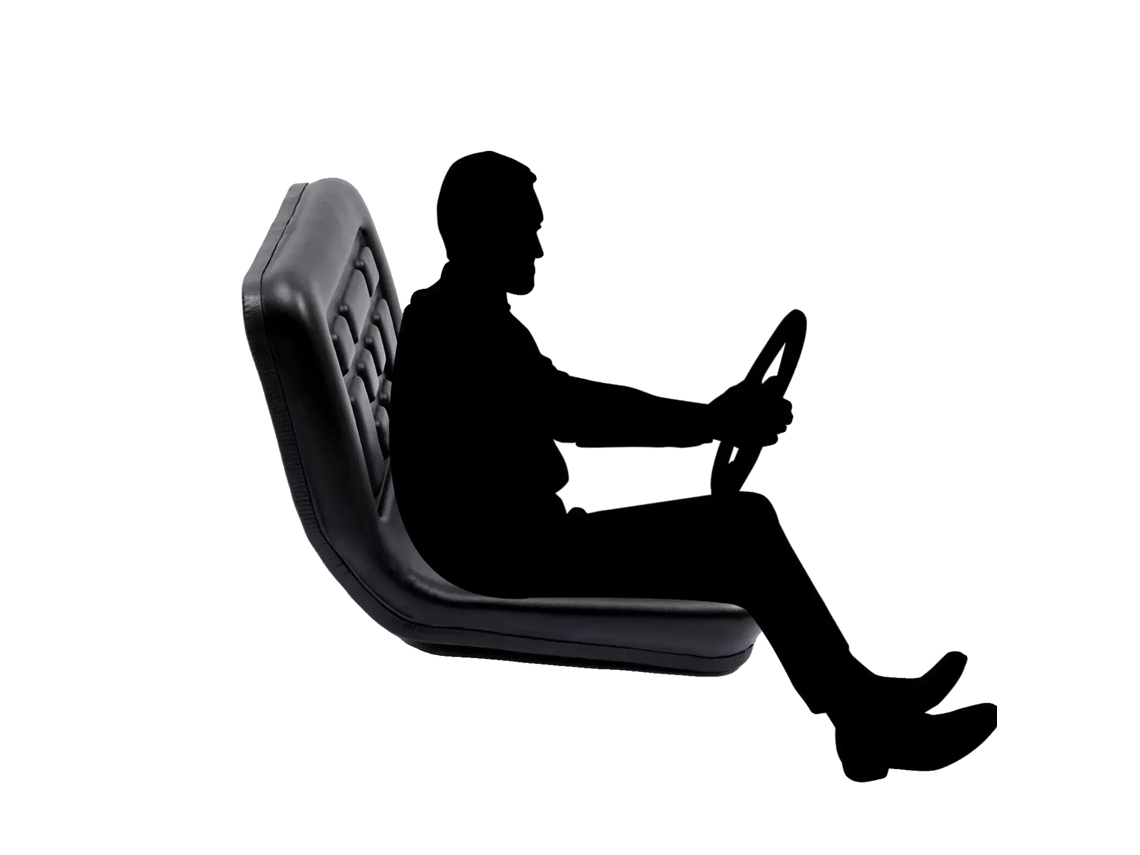 Assento De Trator, Design Ergonômico, Ajuste Ajustável, Preto