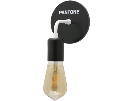 Candeeiro de Parede  HIO8681847183150 (Preto e Branco - Metal, Madeira)