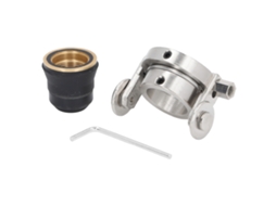 Conjunto de espaçadores de roletes guia para maçarico de corte, em aço inoxidável S45, com acessórios de proteção.