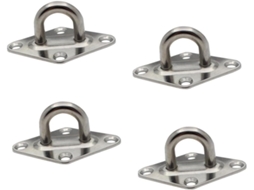 Fecho De Porta Sewacc Easy, 4 Peças, Formato Losango, Aço Inoxidável, Portas De Correr E Móveis