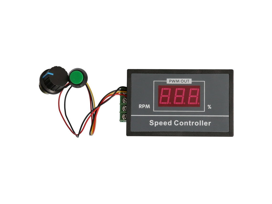 Controlador De Velocidade Motor Pwm Te1256 Dc6-60v 0-30a Display Digital Com Interruptor Startstop