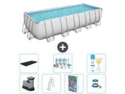 Bestway Piscina Bestway Power Steel Retangular - 640x274x132 Cm - 8-peças S548
