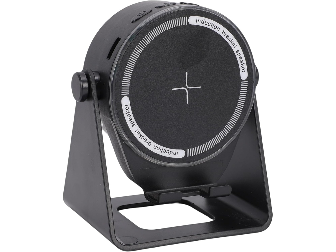 Caixa De Som Sem Fio Com Sensor De Indução, Caixa De Som Bluetooth Com Suporte Para Celular.