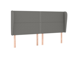 Headboard, Headboards Vidaxl Cinzeto Tecido (183 X 23 X 118/128 Cm)