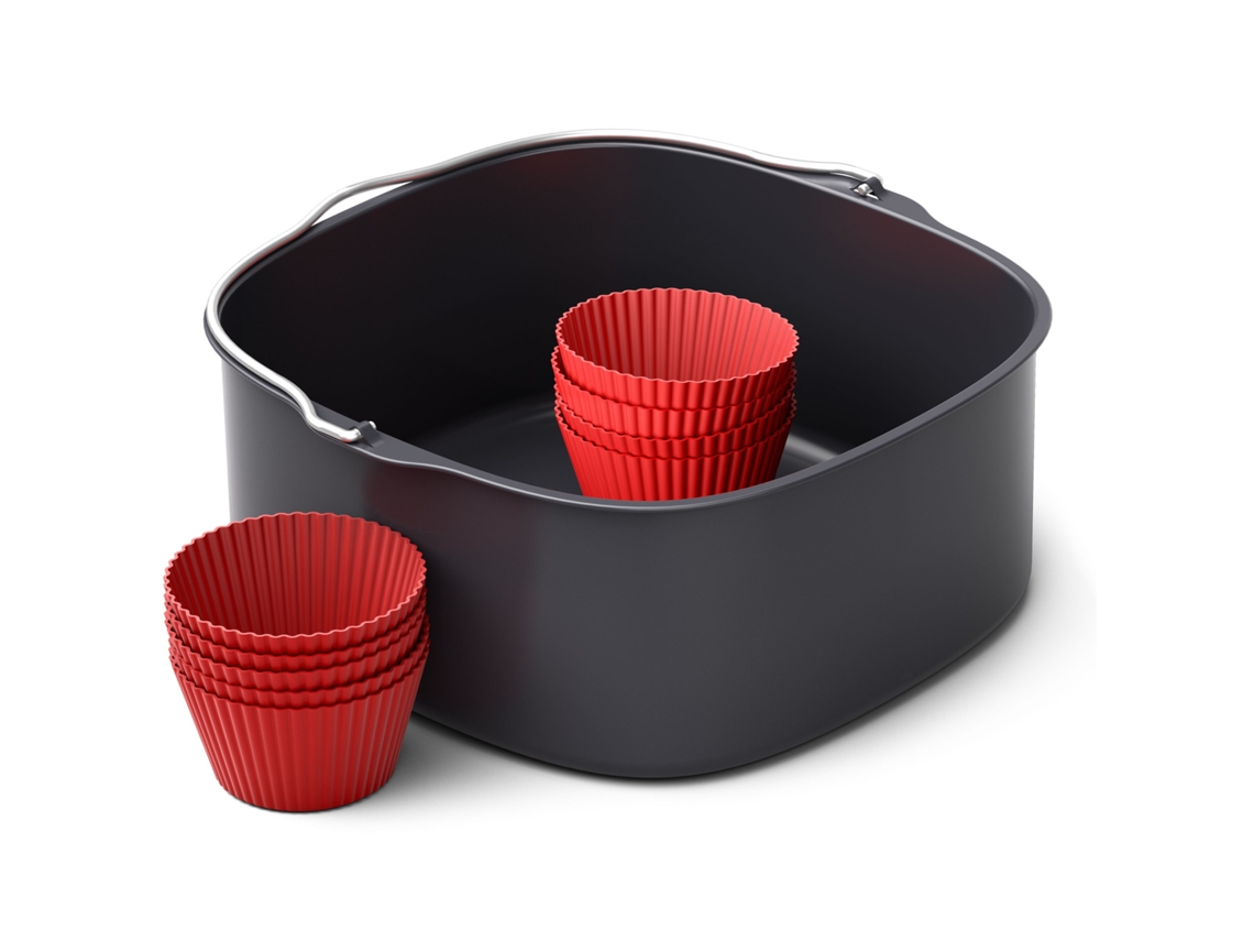 Acessório Para Fritadeira Philips Kit De Pastelaria E Formas De Muffin De Silicone Para Airfryer Xxl Hd9957/00