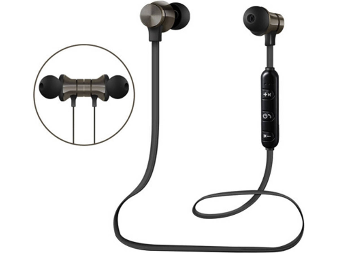 Auriculares Bluetooth WJS CT1127 (In Ear - Microfone - Preto)