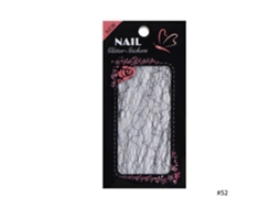 Adesivos De Unhas 3d Diy Com Linhas Em Relevo, Malha E Glitter Transferíveis Para Manicure