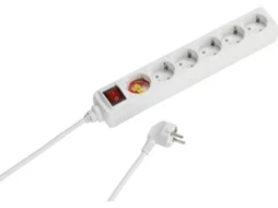 Extensão 6T VIVANCO Com Interruptor 1.4M (Branco)