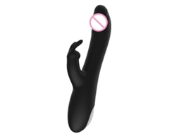 Vibrador Fmea De Coelho Telescpico De Motor Duplo De 10 Velocidades (preto)