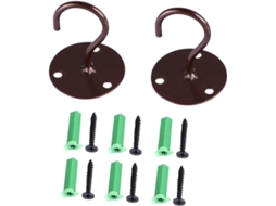 Conjunto De 2 Ganchos Ferro Para Pendurar Roupas, Varandas E Lanternas