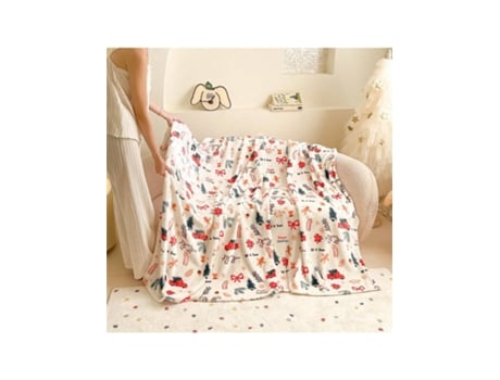 Manta De Natal, Manta De Flanela, Manta Polar De Coral Para Sofá, Manta Grossa Para Sesta.