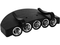 Lanterna de Cabeça com Clipe para Boné e 5 Leds Pesca, Caminhadas e Ciclismo BRILVIBERA