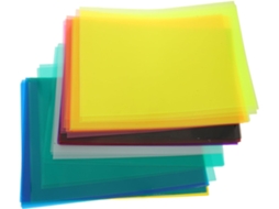 50 Folhas De Celofane De Pvc Flexível Multicolorido Para