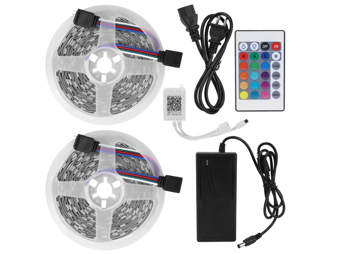 Fita de Luz Led Rgb 5050smd 12v 10m Controle App Bluetooth | S/MARCA