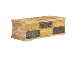 Vidaxl Mesa De Centro 100x50x35 Cm Madeira De Mangueira Maciça
