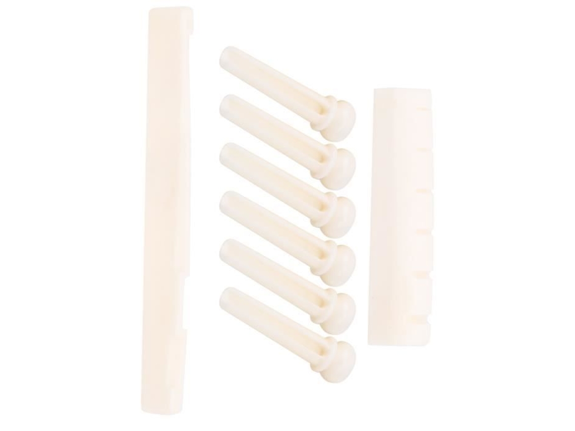Acessórios para Guitarra Corda de Boi Osso Porca de Guitarra e Pregos de Sela Acessórios para Instrumentos Musicais