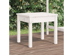 Vidaxl Banco De Jardim 50x44x45 Cm Madeira De Pinho Maciça Branco
