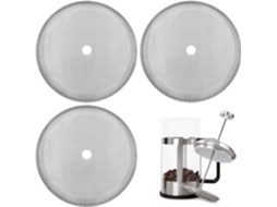 Filtro De Reposição Para Café Prensado, 10 Cm (4 Polegadas), Reutilizável