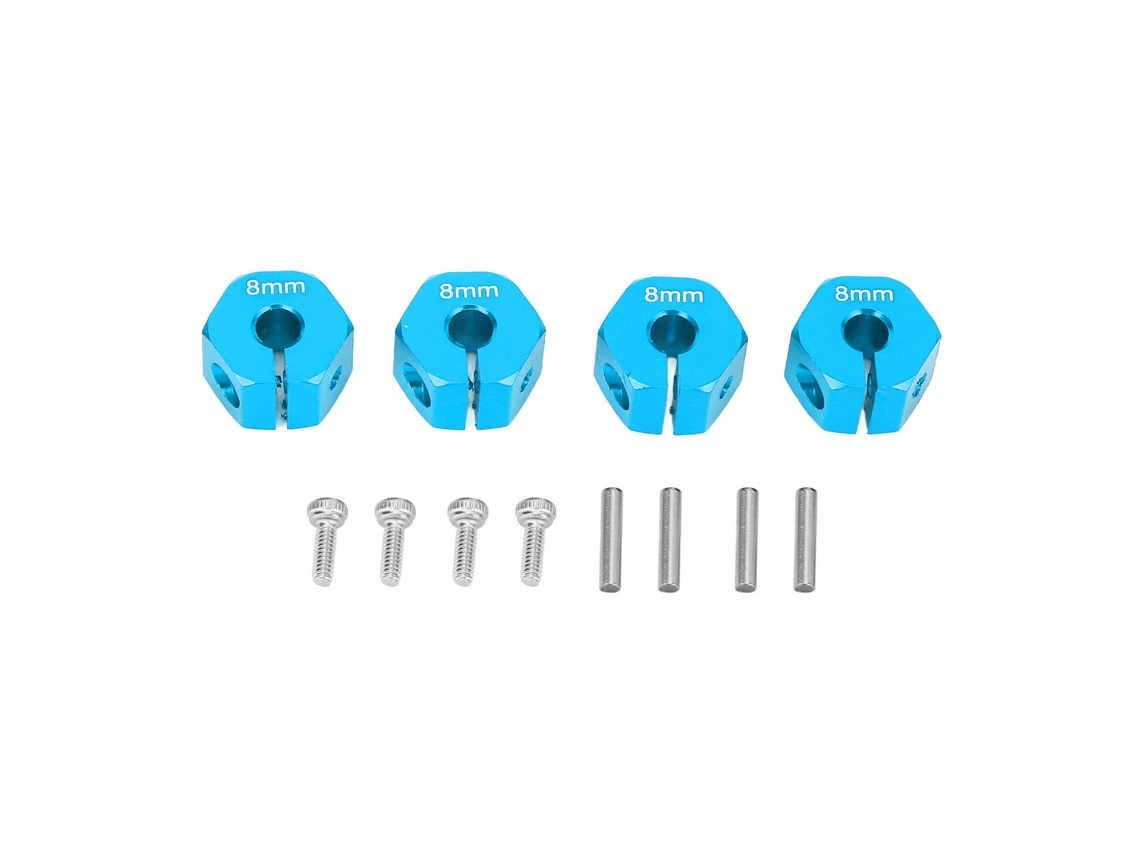 Adaptador hexagonal LAXISCREED de 8 mm em alumínio azul Scx10 Cc01 Wraith