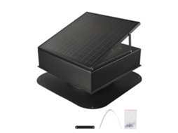 Extrator De Ar Para Sótão Vevor Com Sistema Solar 35 W Motor Sem Escovas