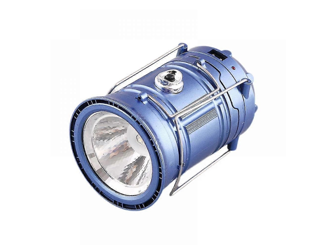 Lâmpada De Acampamento Recarregável Usb, Luz De Acampamento Ao Ar Livre, Lanterna Solar Dobrável, Lanterna De Emergência Azul Xq Sd25 Olysi Shop