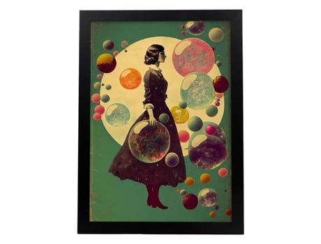 Póster NACNIC Existem Infinitas Possibilidades Vintage Estranhas 79. Impressão de Arte Estro para O Quarto ou Design da Sala de Estar.